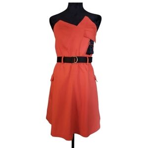 NWT Fashion Nova Orange Cargo Dress